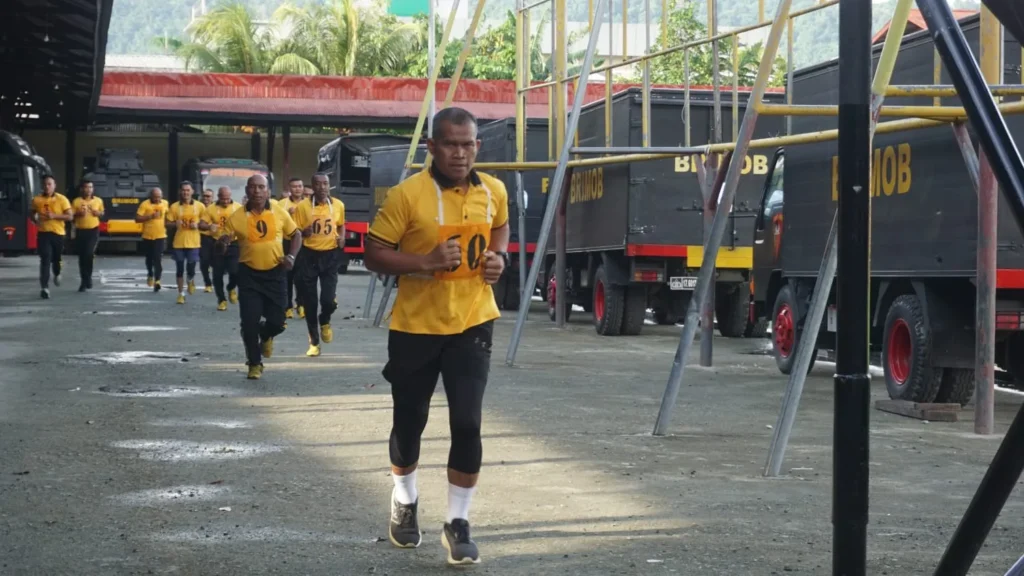 Kesamaptaan Jasmani Satbrimob Polda Papua Semester I Tahun 2026