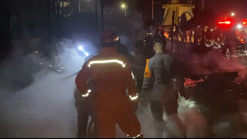 Kebakaran Kios Bulungan hanguskan belasan kios di Tanjung Selor