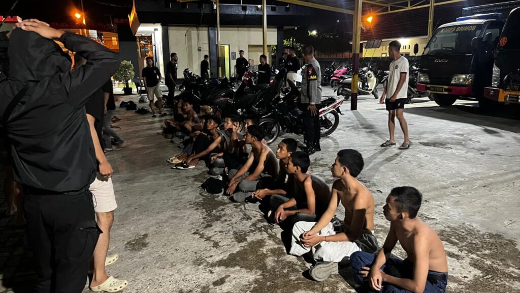 Brimob Kalsel amankan balap liar di Batulicin Tanah Bumbu