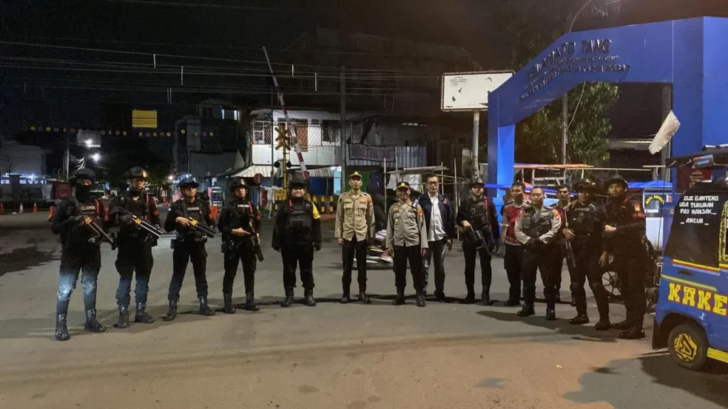 Operasi Pekat Jaya 2026: Patroli gabungan Satbrimob Polda Metro Jaya di wilayah Jakarta Pusat