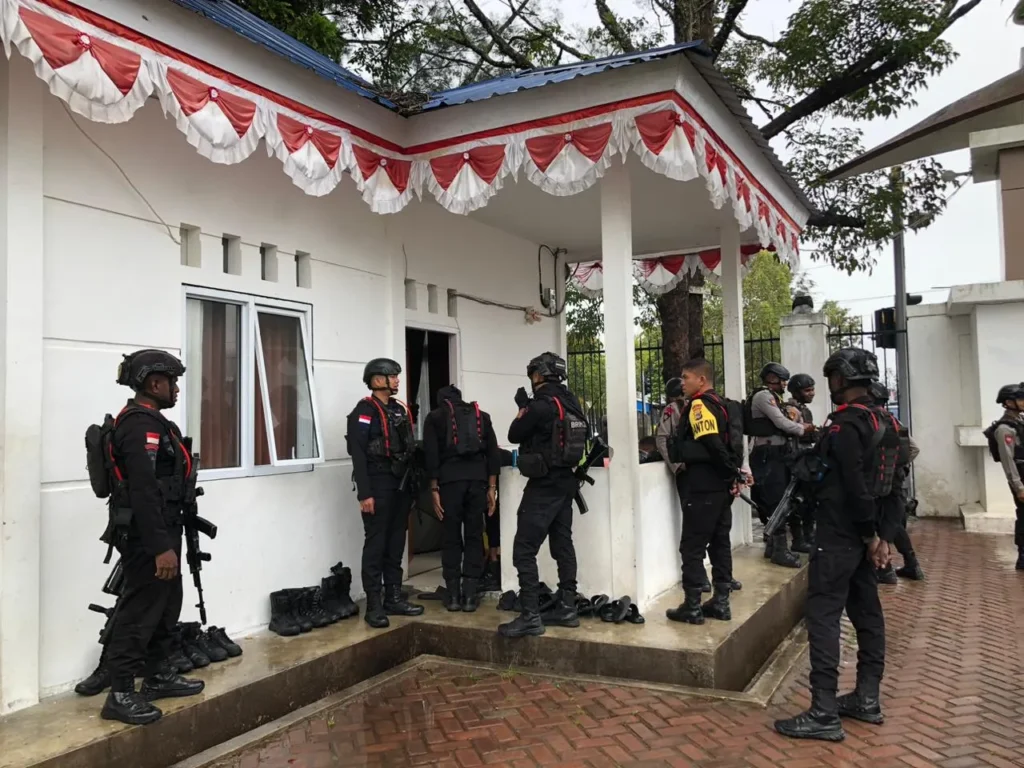 Situasi pengamanan pengumuman K3 pencaker Jayawijaya di Kabupaten Jayawijaya