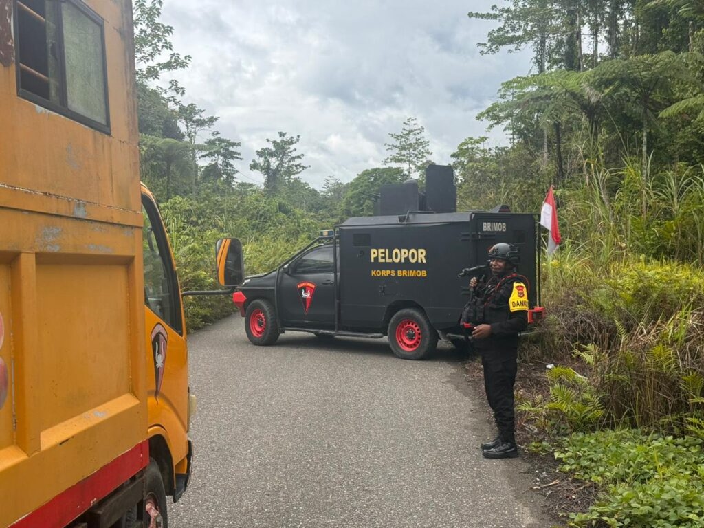 penembakan sopir truk di Yahukimo ditangani personel Brimob Papua
